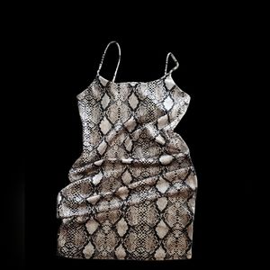 Skin tight spandex Leppard dress.